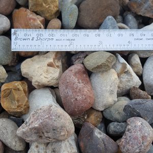 1 & 1/2" Multi Color Landscape rock, Decorative gravel