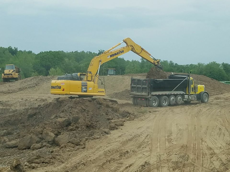 Dirt Work on job site